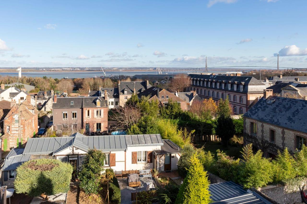 La-Haut - 3 Panorama Of The Estuary - City Center Honfleur Exteriör bild